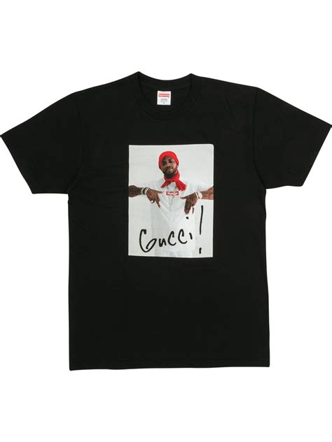 gucci maine supreme t|farfetch Gucci Mane shirt.